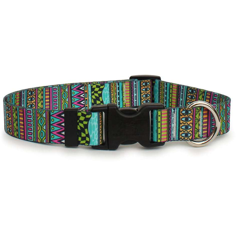 Festival Stripe Tribal Design Dog Collar