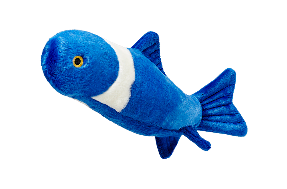 Stuffed fish dog shop toy
