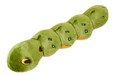 Fluff & Tuff Katie Caterpillar- durable plush toy for dogs