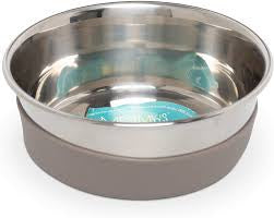 Messy Mutt Stainless Steel Bowl with Non-Slip Removeable Silicone Base for Dogs