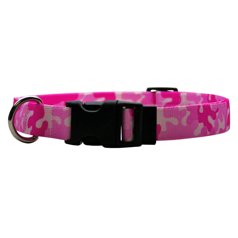 Pink Camo Adjustable or Martingale Dog Collar