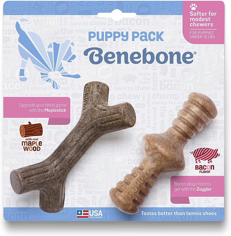 Benebone Puppy Pack - Zaggler & MapleStick Dog Chew