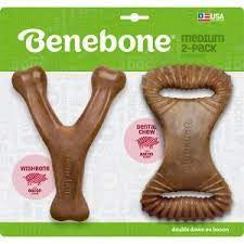 Benebone Wishbone & Dental Bone 2-pk (Medium) Chew for Dogs