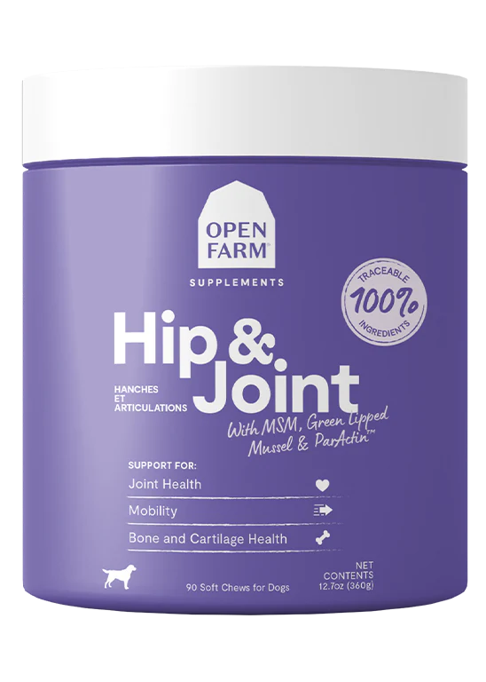 Open Farm Hip & Joint Supplement 90 count Chews for Dogs
