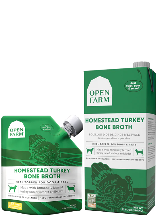 Open Farm Homestead Turkey Bone Broth for Cats & Dogs