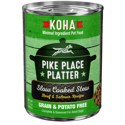 Pike Place Platter Slow Cooked Stew Beef & Salmon Recipe for Dogs