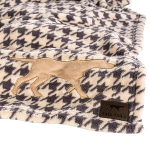 Tall Tails Plush Houndstooth Pattern Dog Blanket