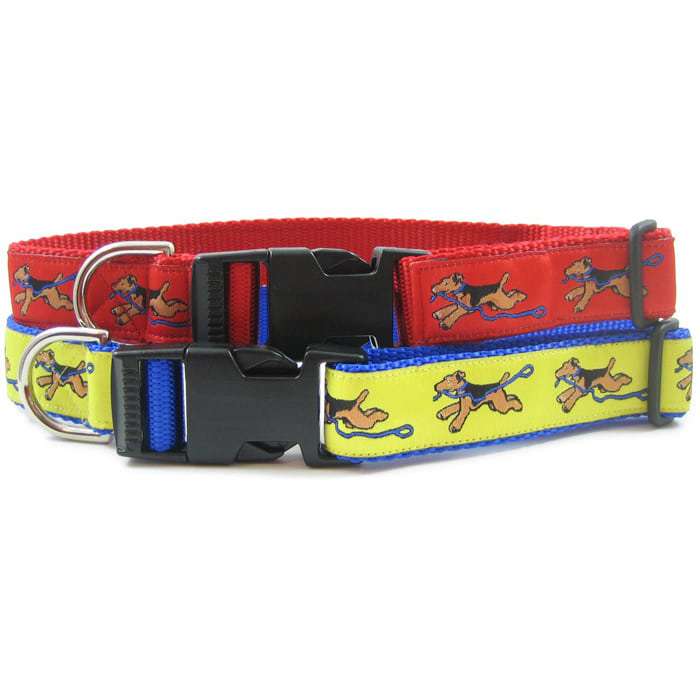 Airedale Terrier Dog Breed Collar or Leash- USA made