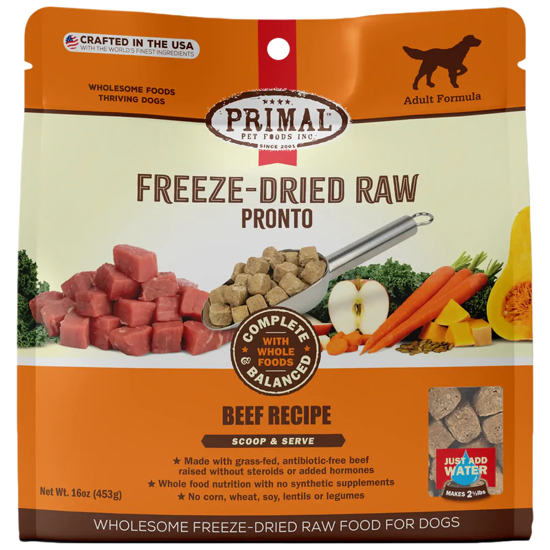 Primal Pronto Complete Freeze-Dried Raw  Recipe