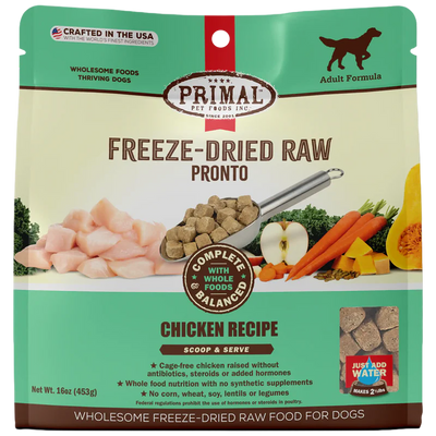 Primal Pronto Complete Freeze-Dried Raw  Recipe