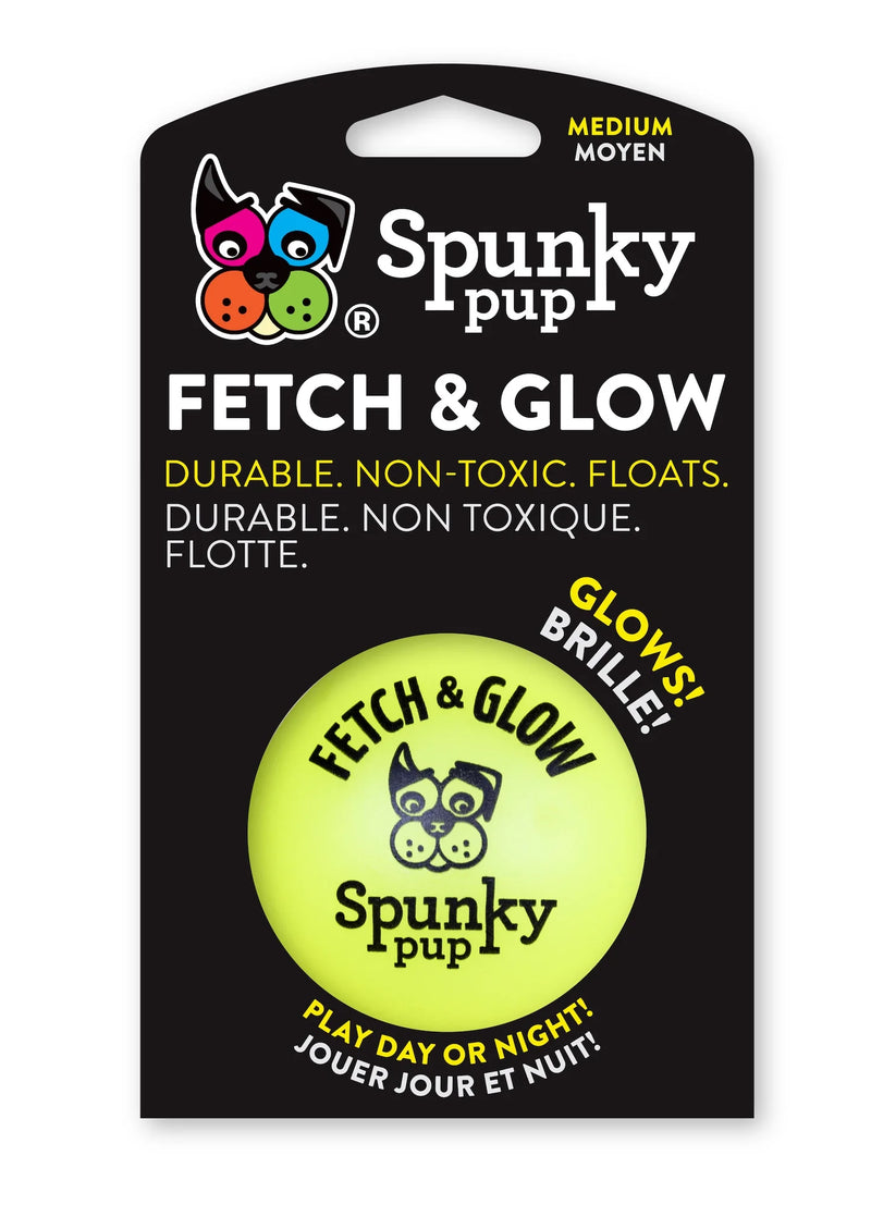 Spunky Pup Fetch & Glow ball for dogs