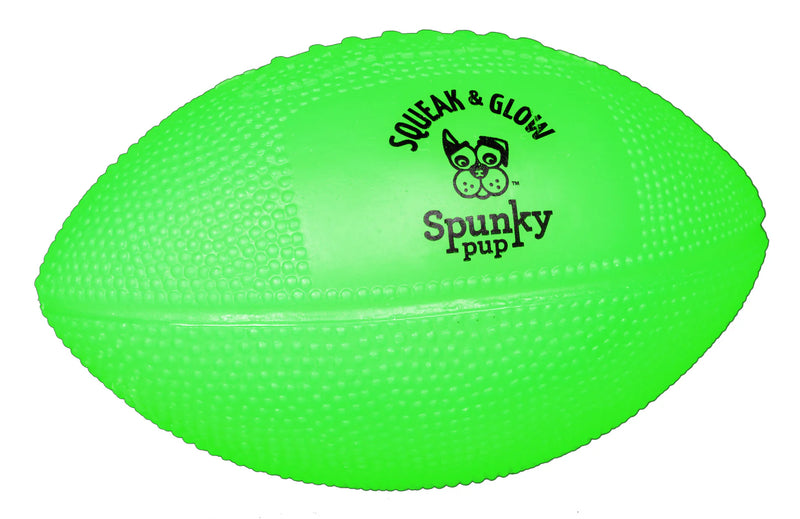 Spunky Pup Squeak & Glow Football for dogs