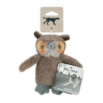 Tall Tails Plush toy for dogs- Owl with squeaker