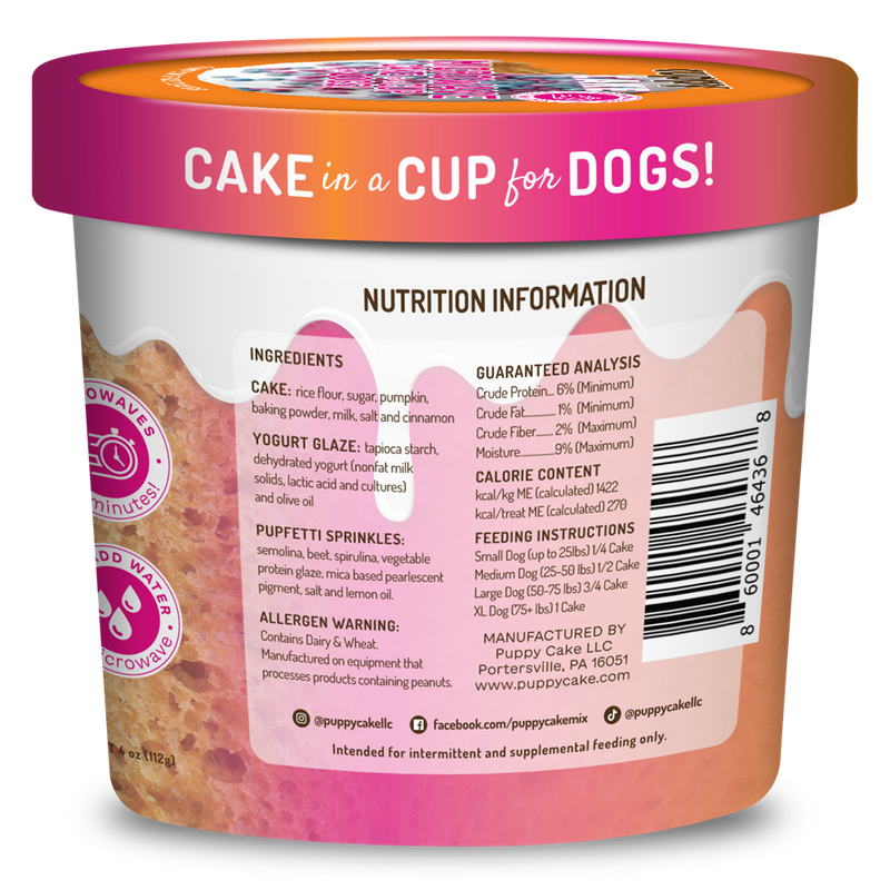 Cuppy Cake Microwave Cake in a Cup-Pumpkin Spice