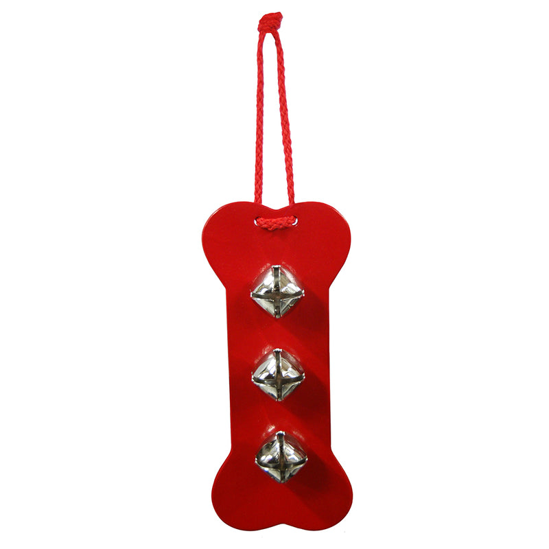 Auburn Leathercrafters Red Bone Dog Door Training Bells