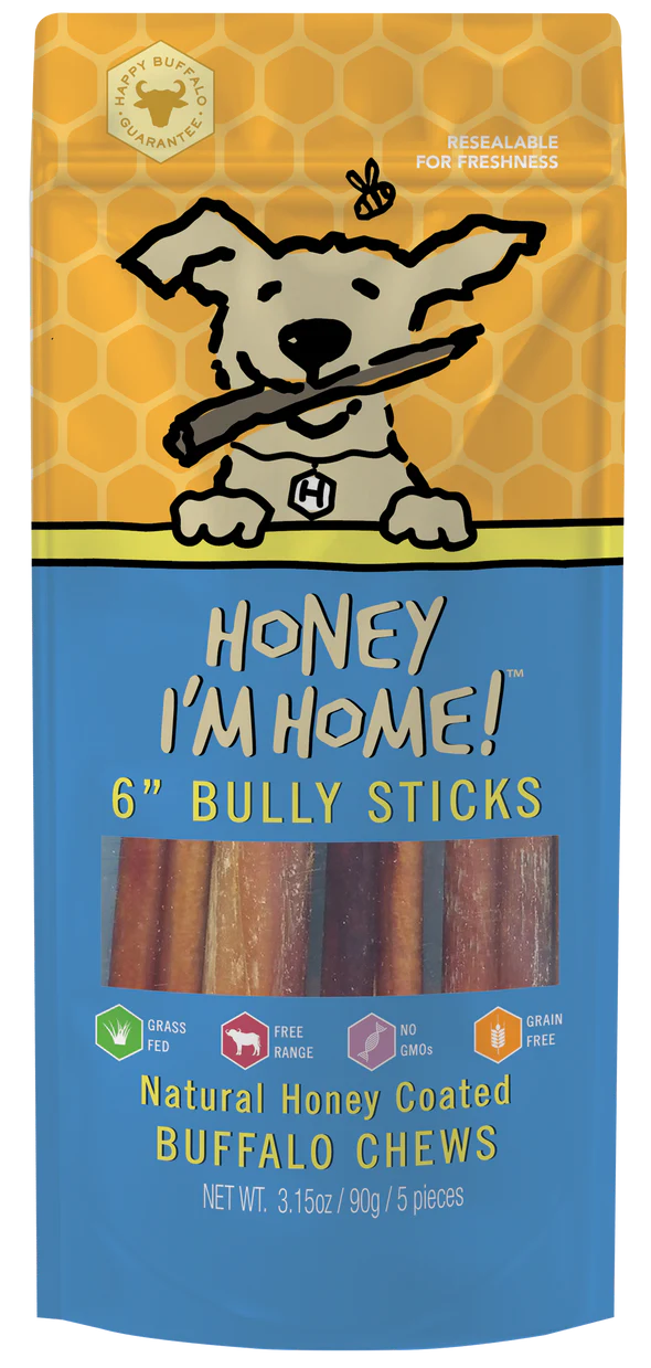 Honey I’m Home Buffalo Chews 6"