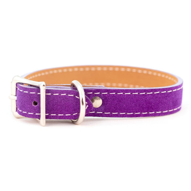 Saratoga Suede Luxury Leather Collar