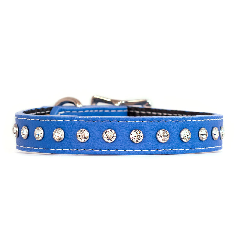 Tuscan Genuine Crystal Leather Collar