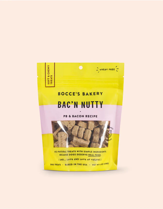 Bocce Bakery Bacon Nutty Soft & Chewy Dog Treats 6.0 oz.