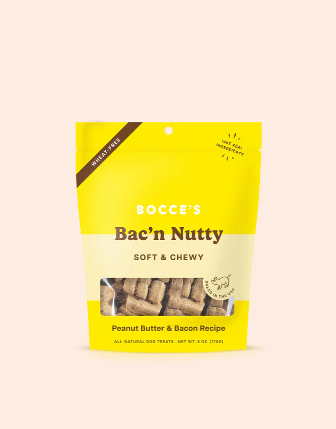 Bocce Bakery Bacon Nutty Soft & Chewy Dog Treats 6.0 oz.