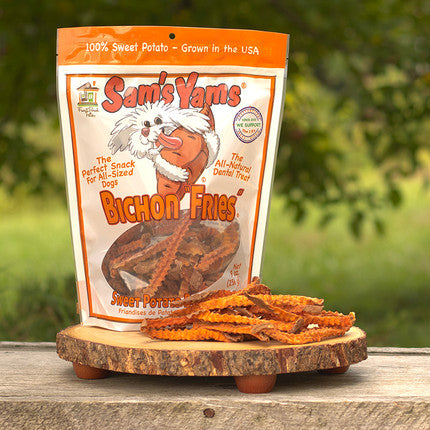 Sam’s Yams Bichon Fries - Vegan Sweet Potato Treats for Dogs