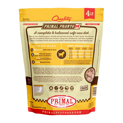 Primal Freeze-Dried Raw Pronto Puppy Recipe for Dogs