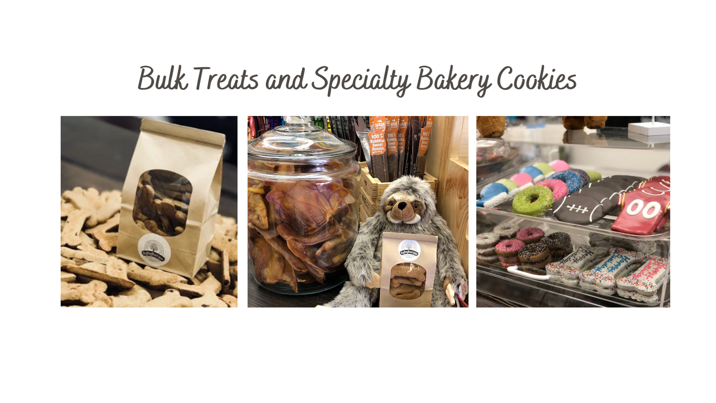 USA made treats for dogs. Bakery style, bulk treats, and specialty dog treasts