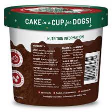 Cuppy Cake Gingerbread Holiday Microwave Cake in a Cup for Dogs