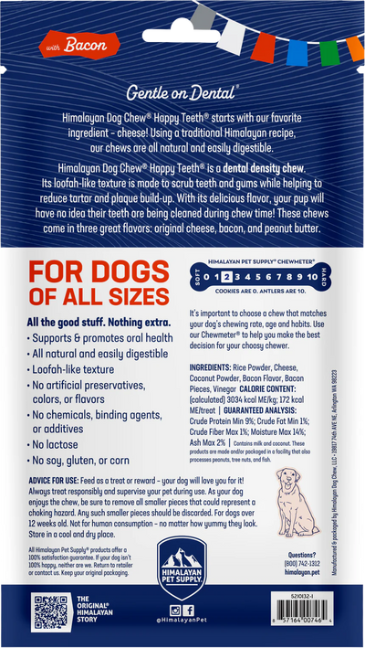 Himalayan Happy Teeth Dental Chews for dogs- 2 pack