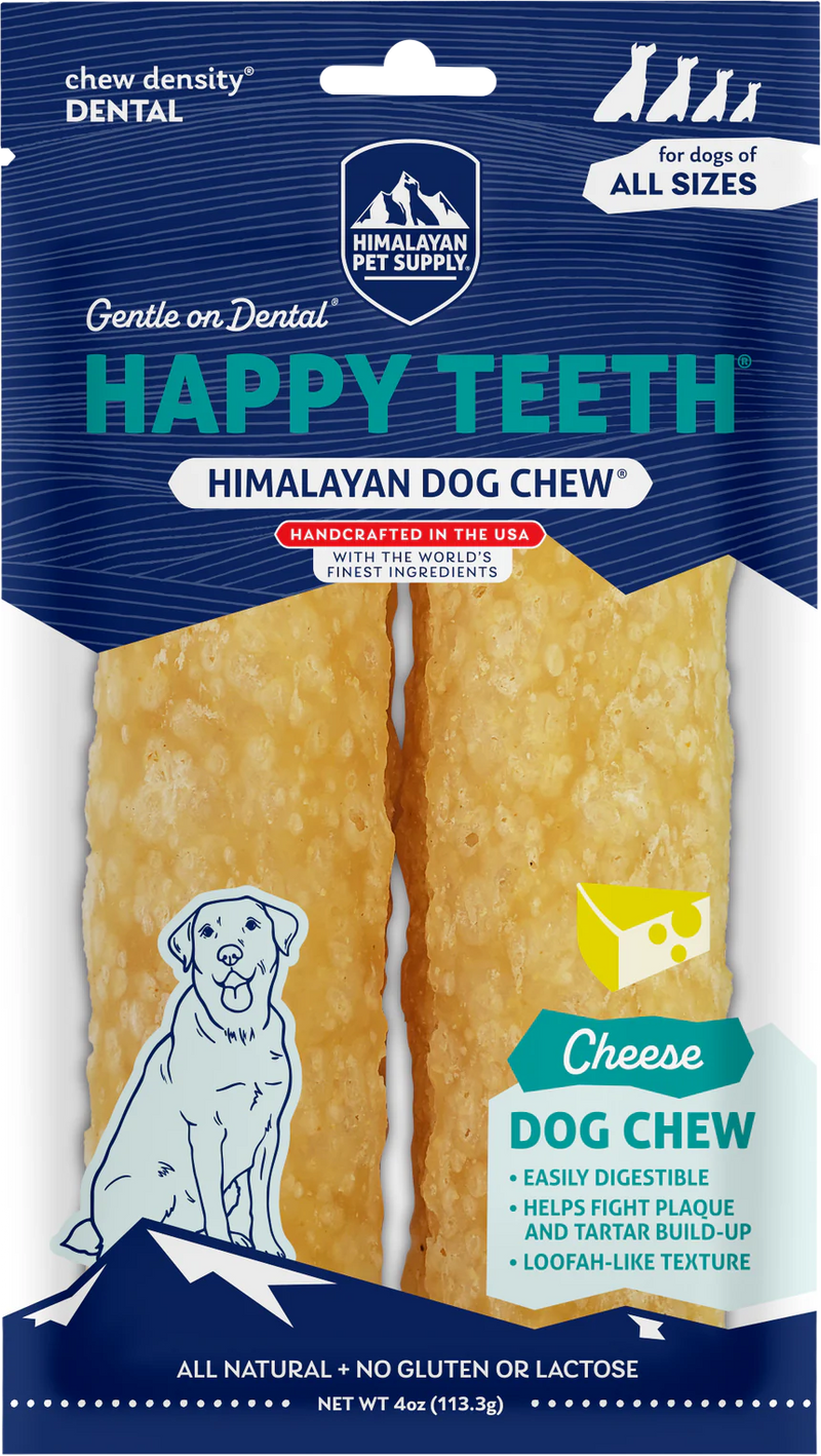 Himalayan Happy Teeth Dental Chews of dogs- 2 pack cheese