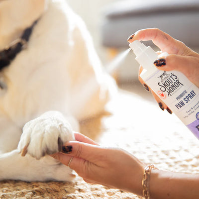 Skout's Honor Probiotic Paw Spray for dogs- hypoallergenic