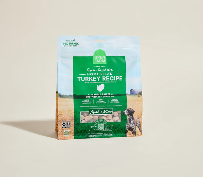 Open Farm Freeze-Dried Raw Homestead Turkey Morsels for Dogs