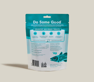 Open Farm Air Dried dog treats- Cod with Blueberries