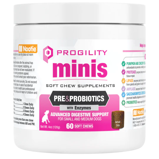 Progility Minis Digestive Supplement for Dogs