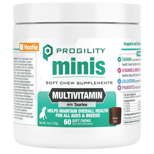 Progility Multi-Vitamin Supplement (soft chew) for Dogs Mini 60 count