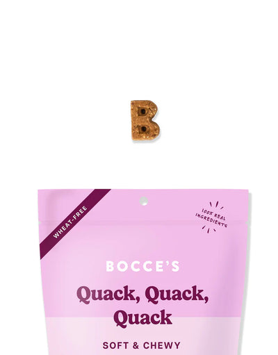 Bocce's Bakery Quack, Quack, Quack Soft Duck Dog Treats - MADE IN USA