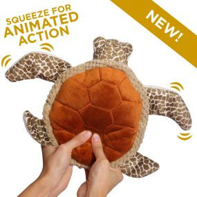 Tall Tails Animated Sea Turtle 10" Interactive Dog Toy