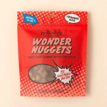 PolkaDog Wonder Nuggets Training Treats for Dogs - Sweet Potato & Beef