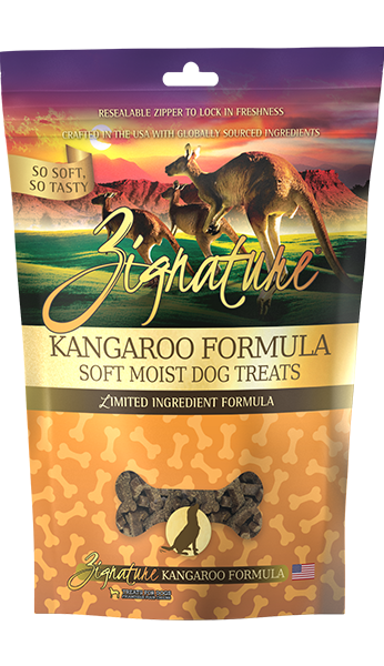 Zignature Kangaroo Limited Ingredient Soft Chew Treat for Dogs