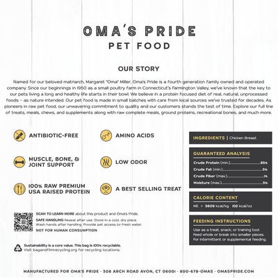 Oma's Pride - Freeze Dried Chicken Breast