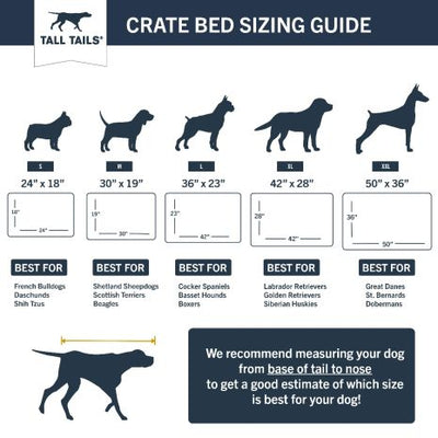 Tall Tails Dream Chaser Deluxe Edition Crate Bed for Dogs