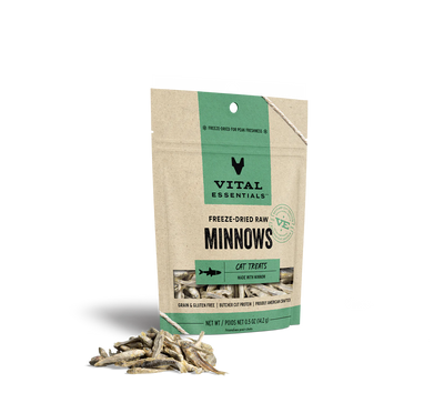 Vital Essentials Freeze Dried Minnows for CATS 1.0 oz.