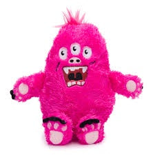 Fabdog Fluffy Monster Pink (Large) Durable Dog Toy