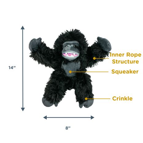 Tall Tails Gorilla Rope Body Durable Dog Toy