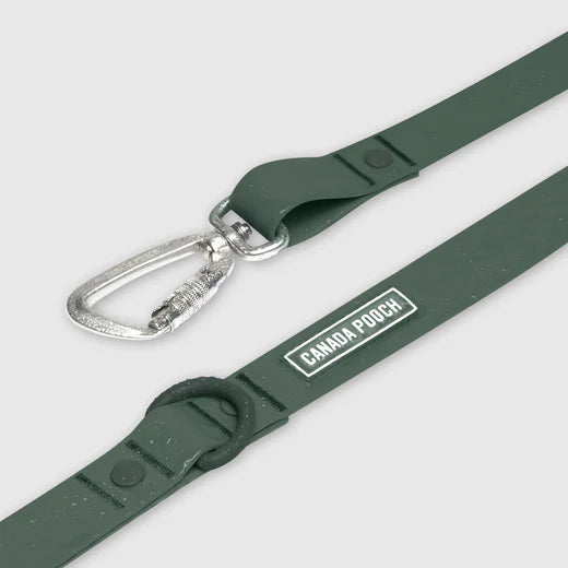 Canada Pooch Waterproof Leash Forrest Green