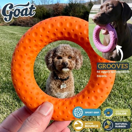 Tall Tails GOAT Sport Rings Durable Interactive Dog Toy