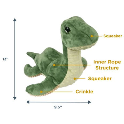 Tall Tails Crunch Nessie Durable Dog Toy