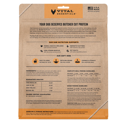 Vital Essentials Freeze Dried Pork Soft Nibs 14oz