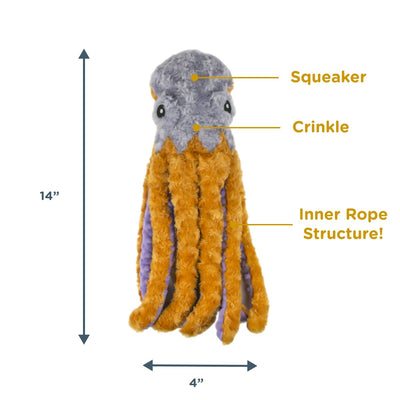 Tall Tails Octopus 14" Plush Durable Dog Toy