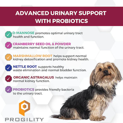 Progility Urinary Support W D-Mannose (90 ct) Chews for Dogs